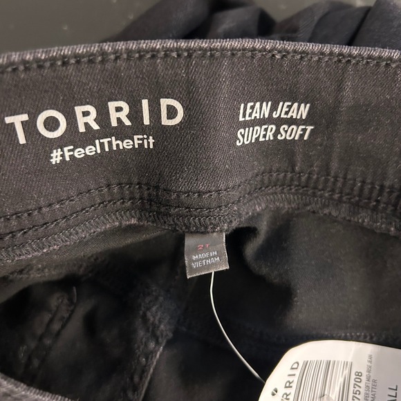 Torrid Super Soft Pull On Jeans Black 2XT or 18 - Picture 7 of 15